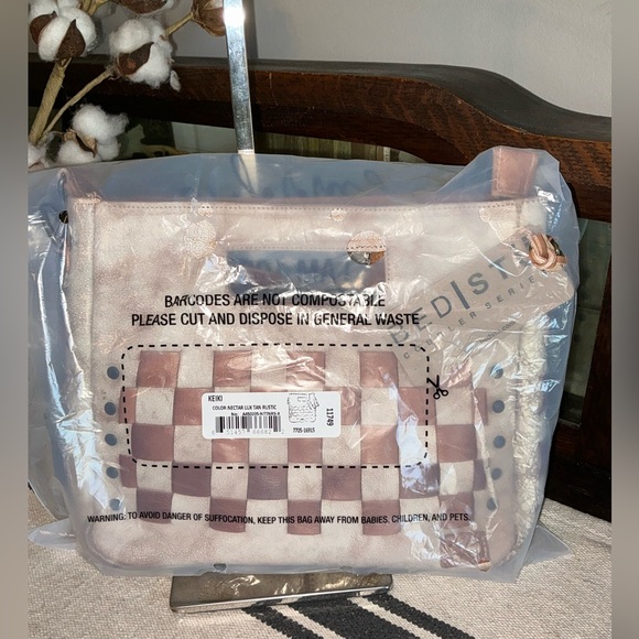 NWT Bed Stu Leather Keiki Crossbody Bag Handbag Nectar Lux Tan Rustic MSRP $235 - Picture 12 of 13